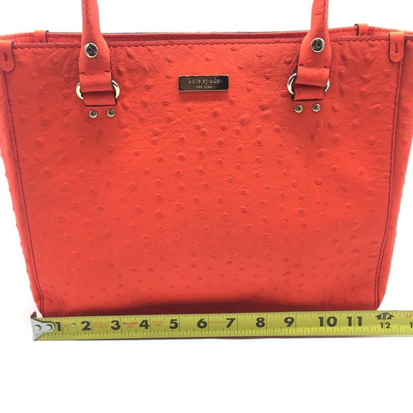 NWT Kate Spade Wellesley Quinn Bag in Ostrich Flame - Picture 7 of 10
